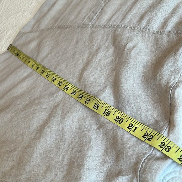 J. Jill Love Linen Women’s Small Lagenlook Asymmetrical V-Neck Tunic Top Relaxed - Picture 13 of 17